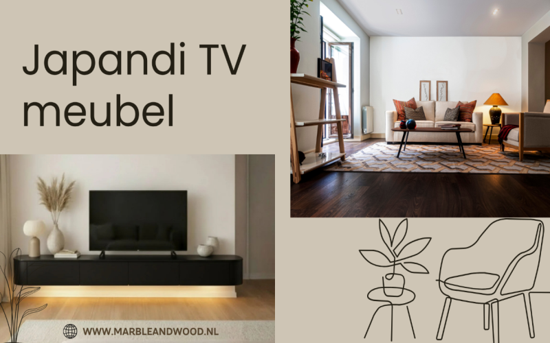 Japandi TV meubel: de perfecte combinatie van rust, functionaliteit en tijdloos design
